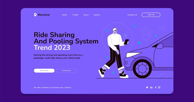 자동차 공유 템플릿 디자인
