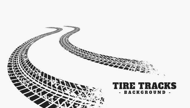 Car tire track wheel print background