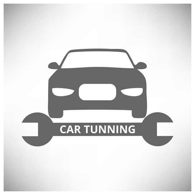Car tuning logo template