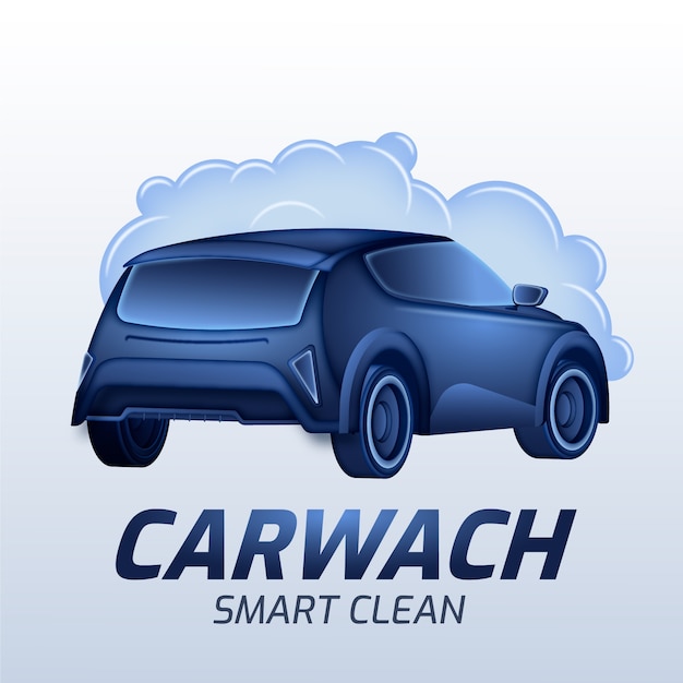 Car wash logo design tempalte