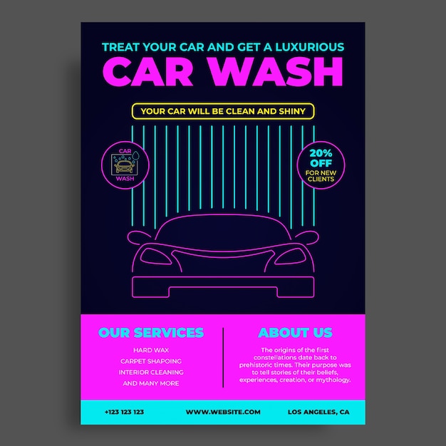 Car Wash Flyer Template Car Wash Flyer Template