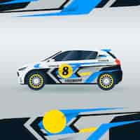 Free vector car wrap design concept