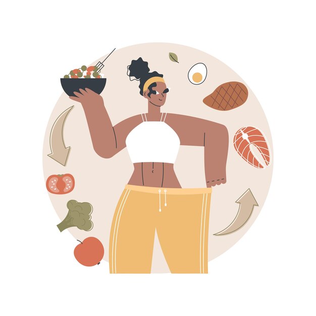 Carb cycling abstract illustration