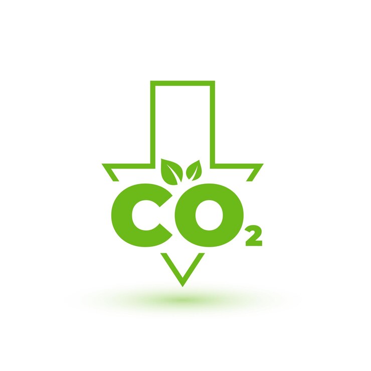 मुफ़्त वेक्टर carbon dioxide emission green reduction sign design