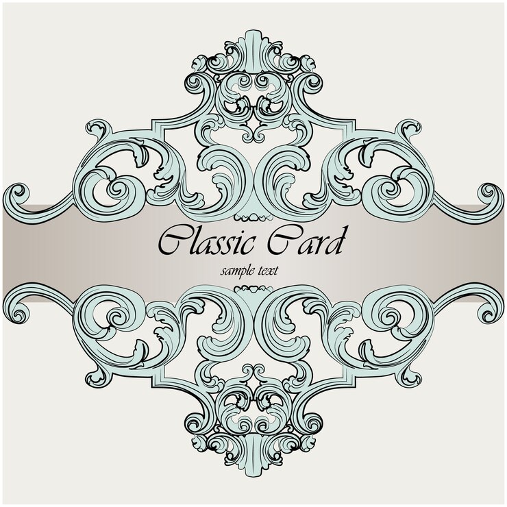 मुफ़्त वेक्टर card classic design