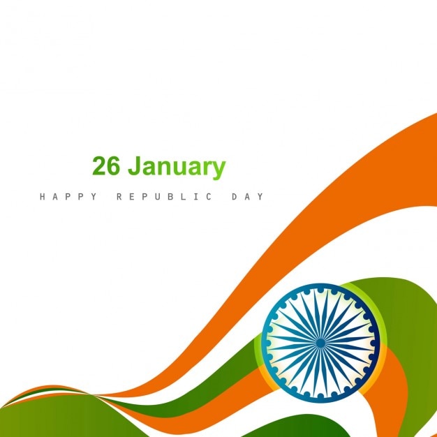 Free vector card of indian republic day