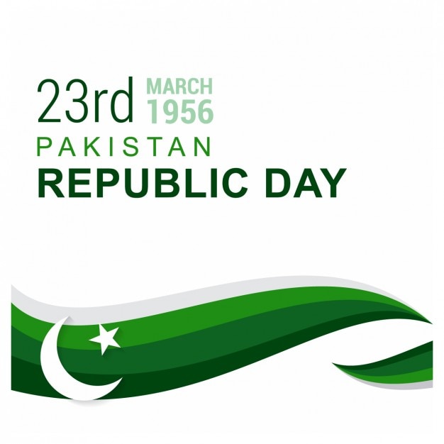 Card of pakistan republic day