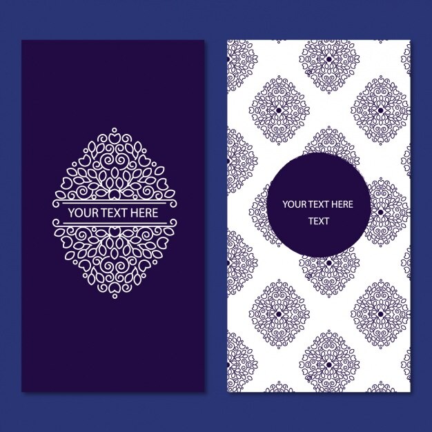 Free Vector card template design