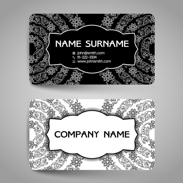 Free Vector card with ornaments