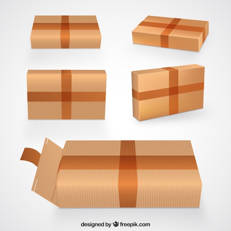 무료 Vector 카드보드 상자
