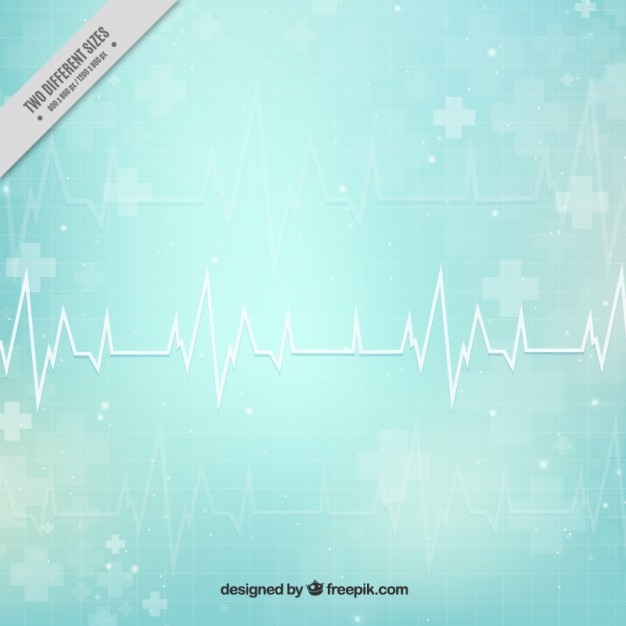 Vettore gratuito cardiogramma sfondo medico astratto