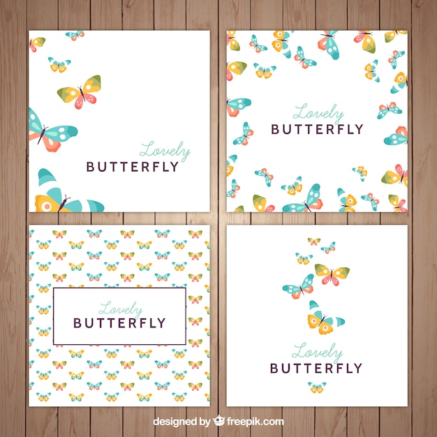 装飾的な蝶のカード