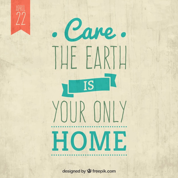 Care the earth