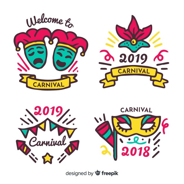 Carnival badge collection