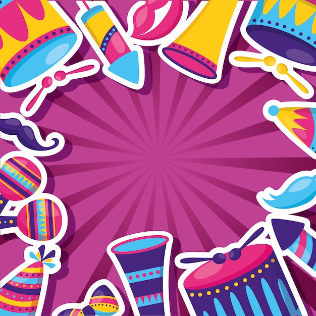 Free vector carnival festive celebration