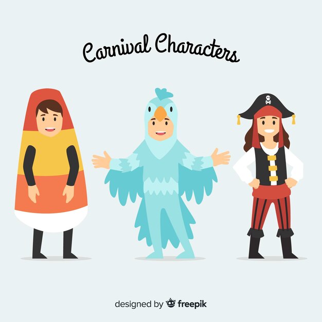 Free vector carnival kids collection