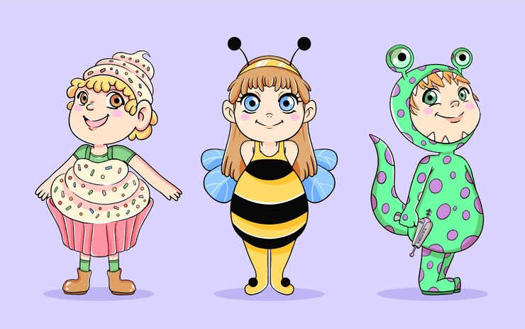 Free Vector carnival kids collection