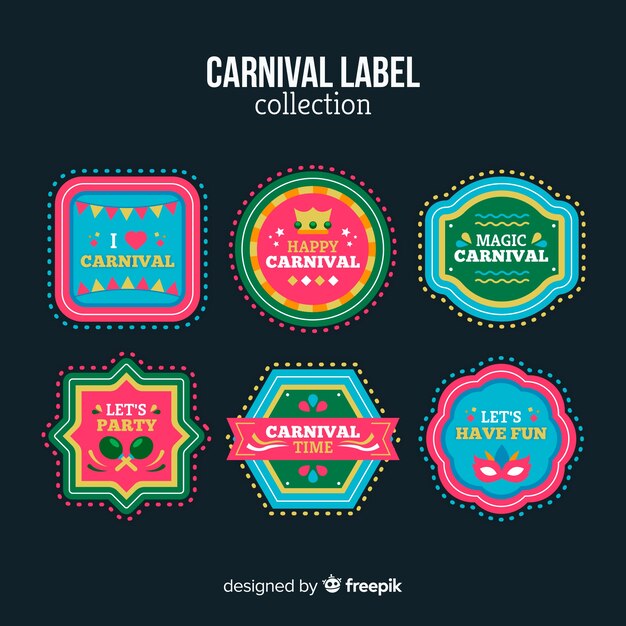 Carnival label collection