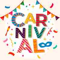 Free vector carnival lettering