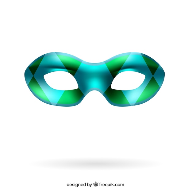 Free vector carnival mask in harlequin style