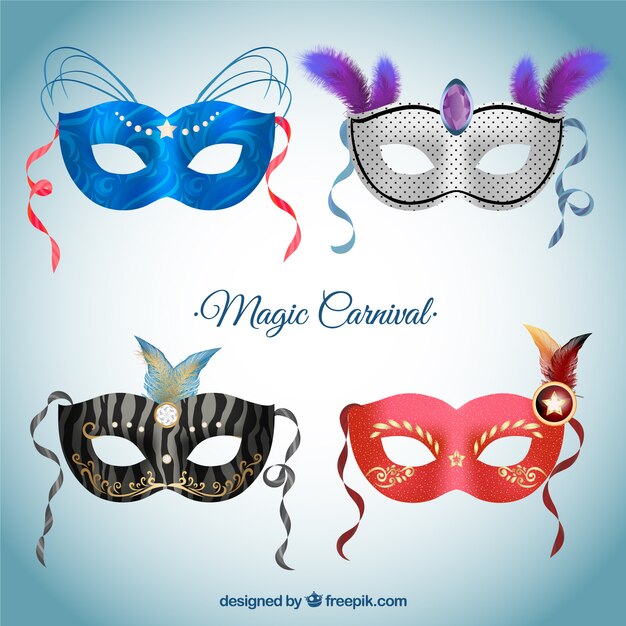 Карнавальные маски коллекция для волшебной карнавала