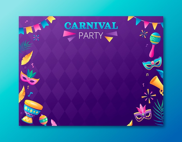 Carnival party and celebration photocall template