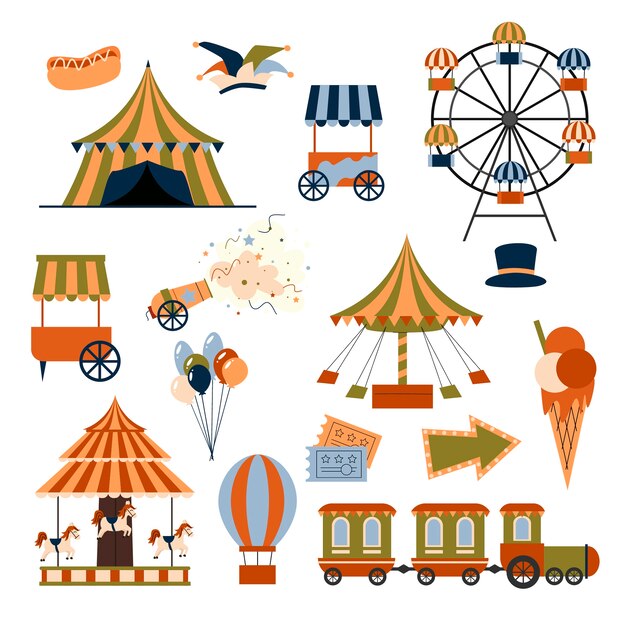 Carnival sticker set