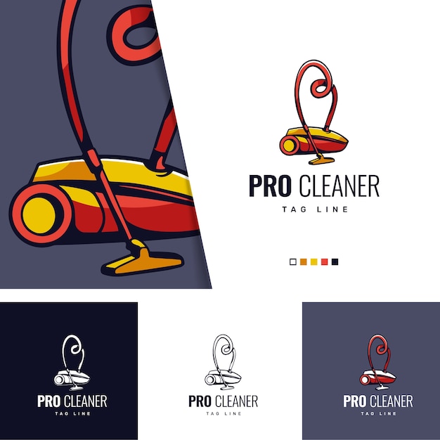 Free vector carpet cleaning logo design