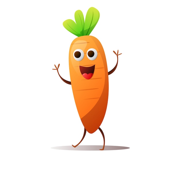 Free vector carrot colorful vector illustration cartoon