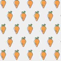 Vettore gratuito carota pattern di sfondo