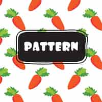 Free vector carrots pattern design
