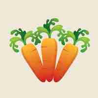 Free vector carrots