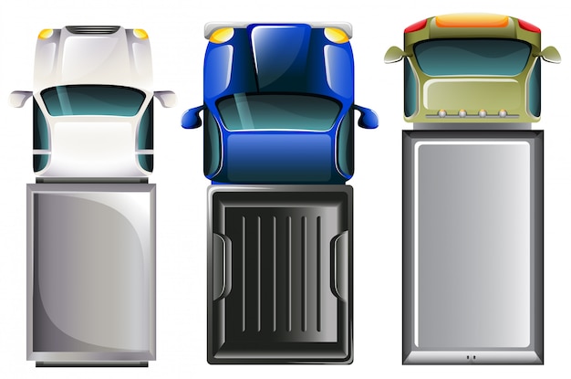 Free vector cars top view