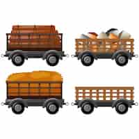 Free vector cart designs collection