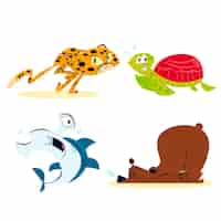 Free vector cartoon animals collection