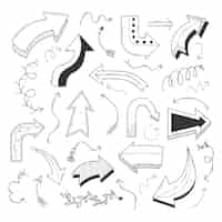 Free vector cartoon arrow collection