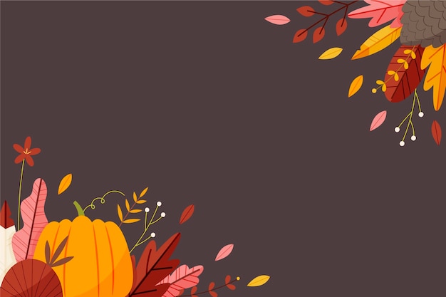 Cartoon autumn background