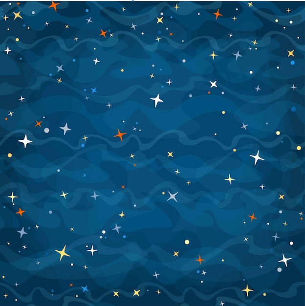 Free vector cartoon background with stars