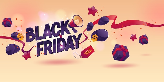 Cartoon black friday background