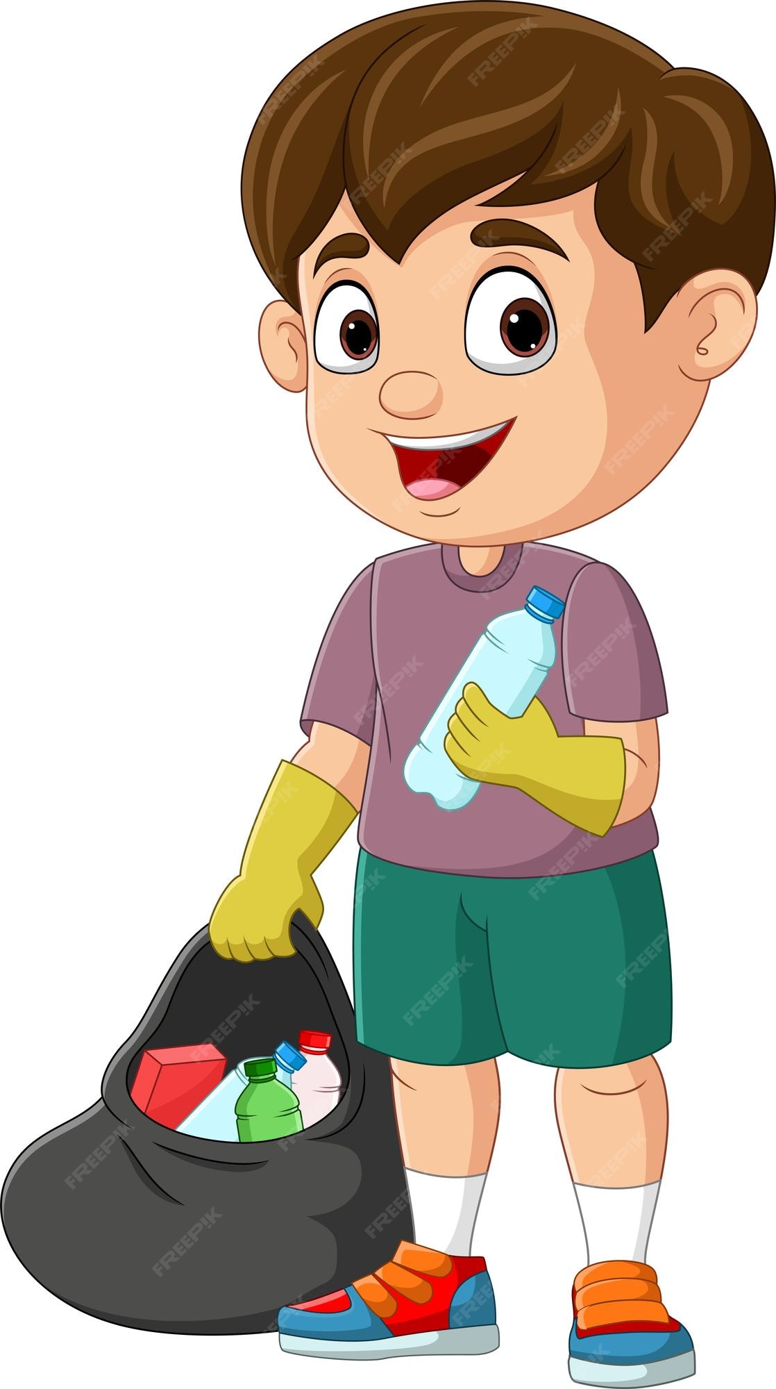 picking up trash vectors illustrations for free download freepik