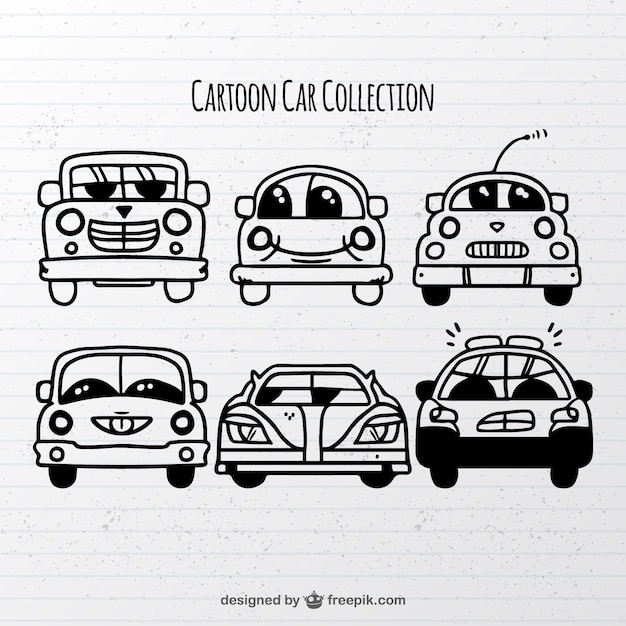 Cartoon car set