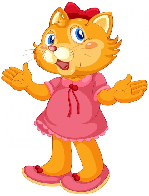 A cartoon cat character