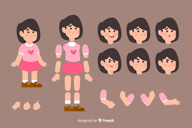 Cartoon character for motion design