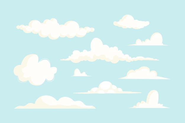 Cartoon cloud collection