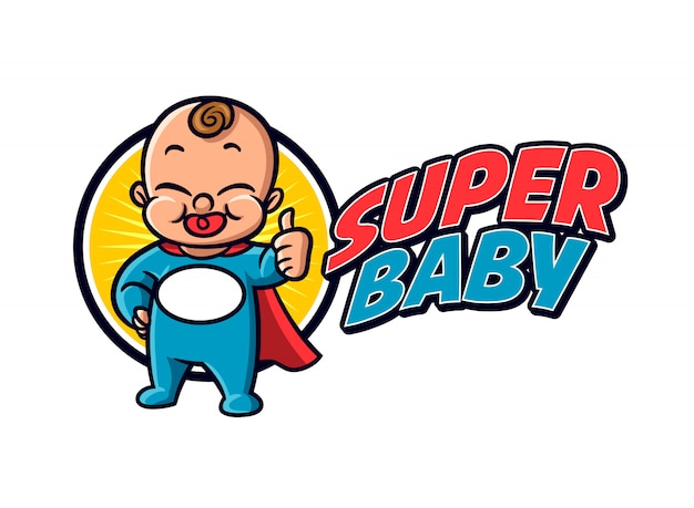 Free Vector Super Baby Logo