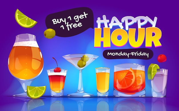 Free vector cartoon design alcohol background