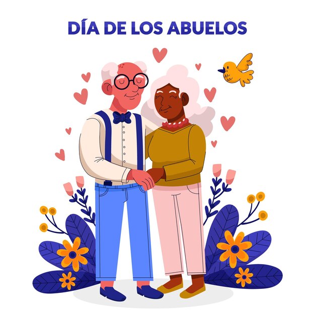 만화 dia de los abuelos 그림