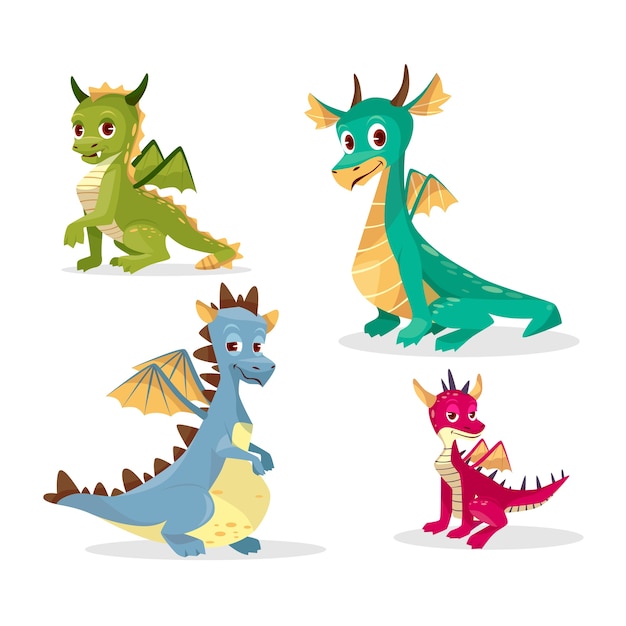 Cartoon dragons for kid or children