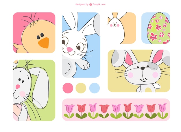 Vettore gratuito grafica easter gratis