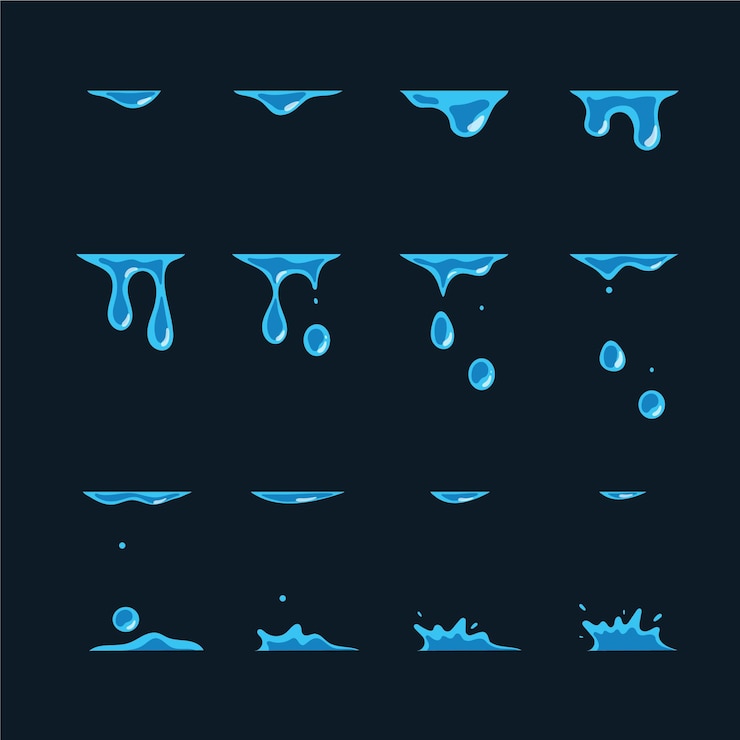 Free Vector cartoon element animation frames